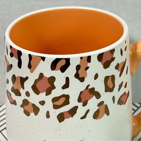 GIRL BOSS Ceramic Coffee Tea Mug 20oz Animal Print Leopard Women Empowerment - Picture 7 of 12